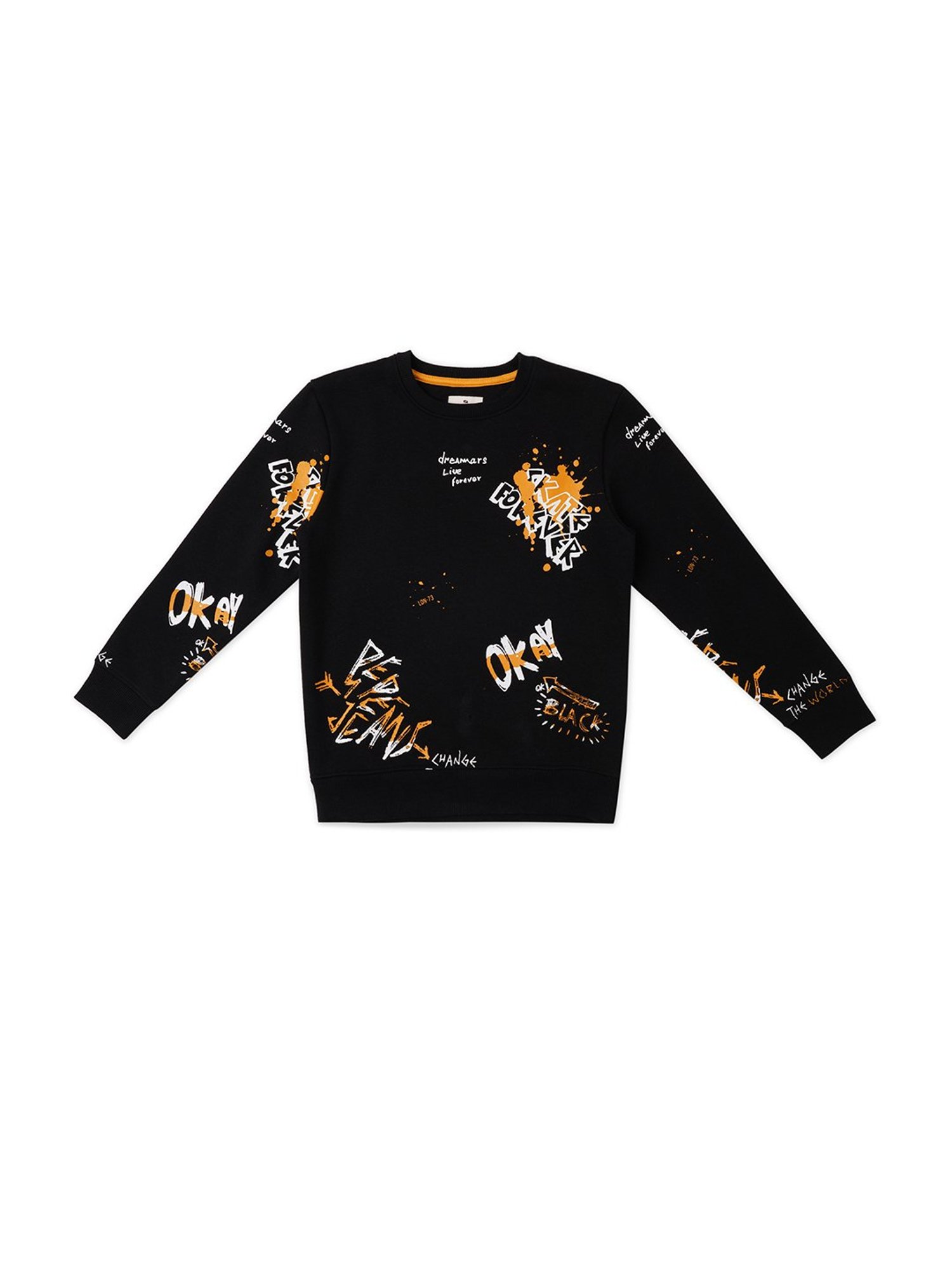 Pepe Jeans Kids Black Printed Sweatshirt
