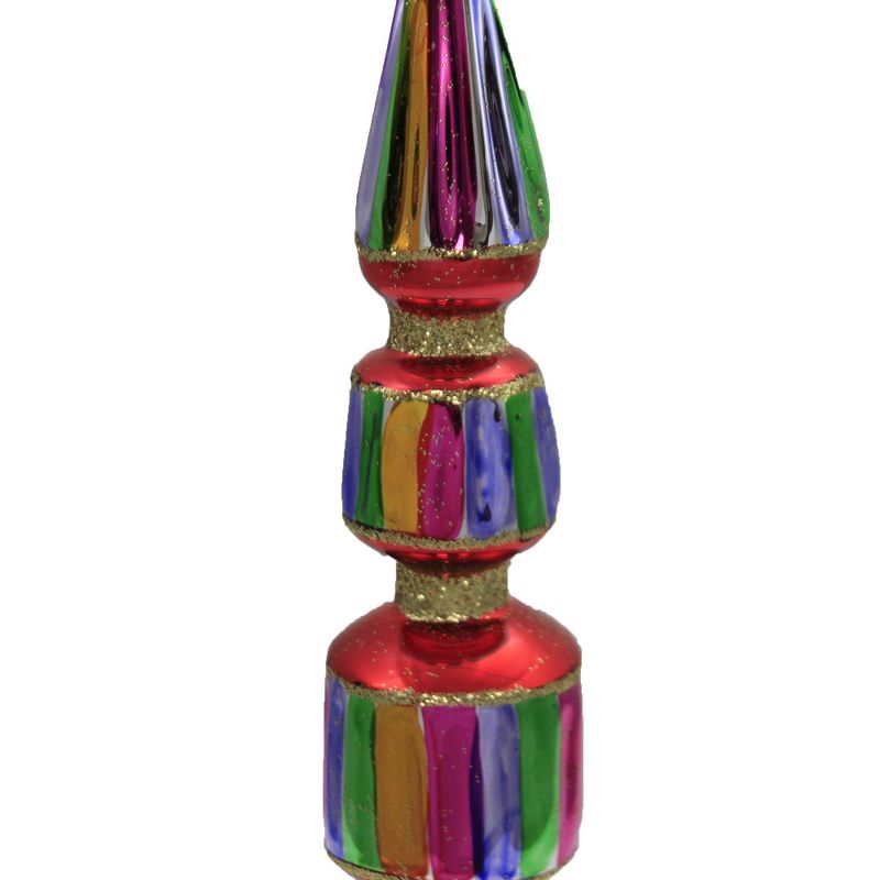 Christina's World 12.0" 3 Tiered Rainbow Finial Tree Topper Pride Lgbtq  -  Tree Toppers