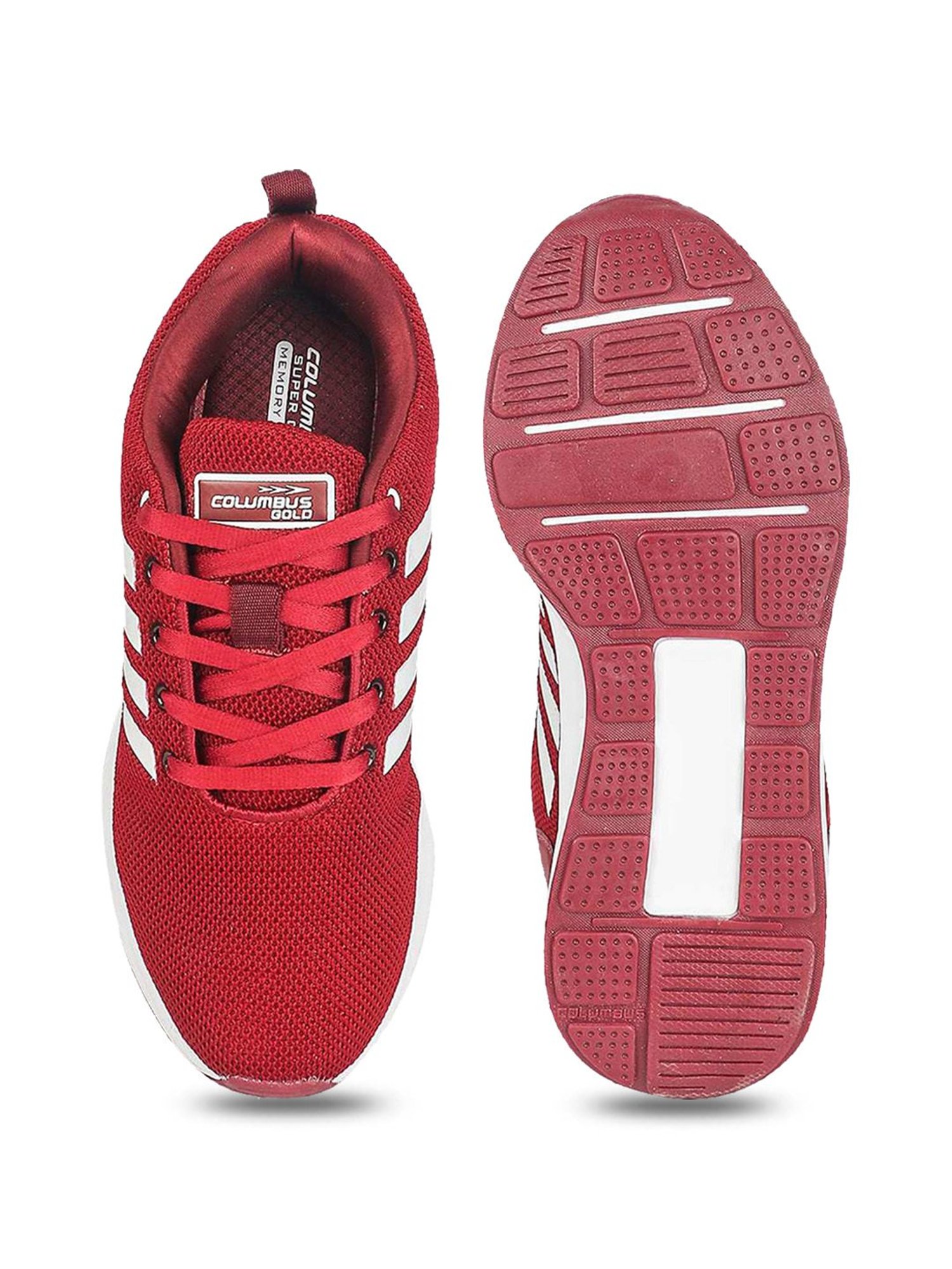 Columbus Men's Red Running Shoes