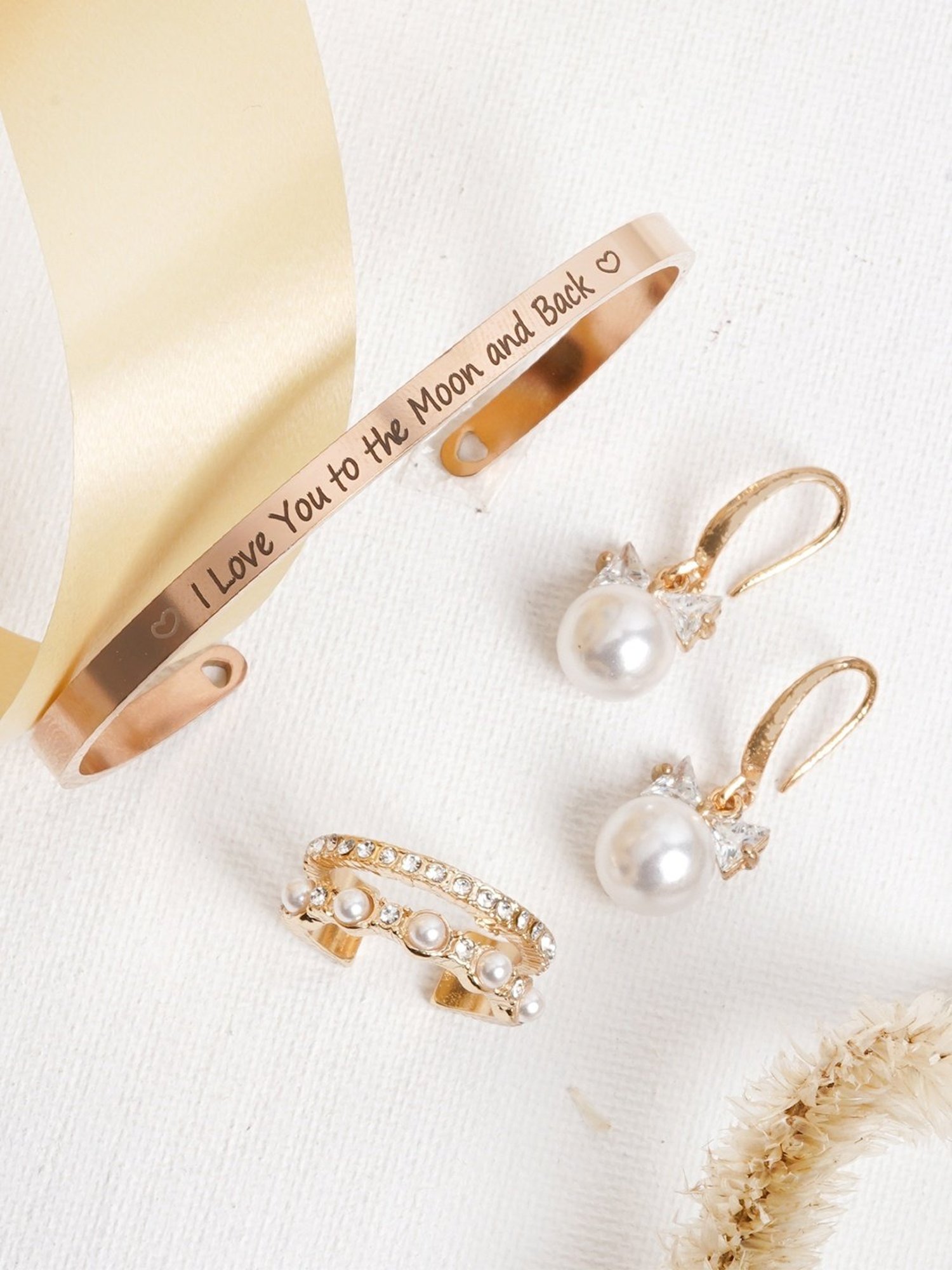 Joker & Witch Amber Light Bracelet Earrings & Ring Set