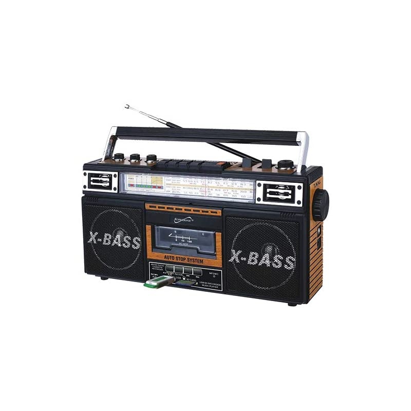 SC3200 Retro Speakers Builtin Radio and Cassette Player