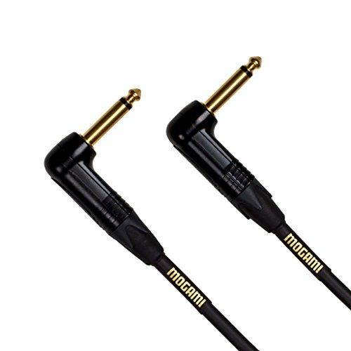 Mogami Gold Instrument 18" Right Angled Male to Right Angled Male Cable
