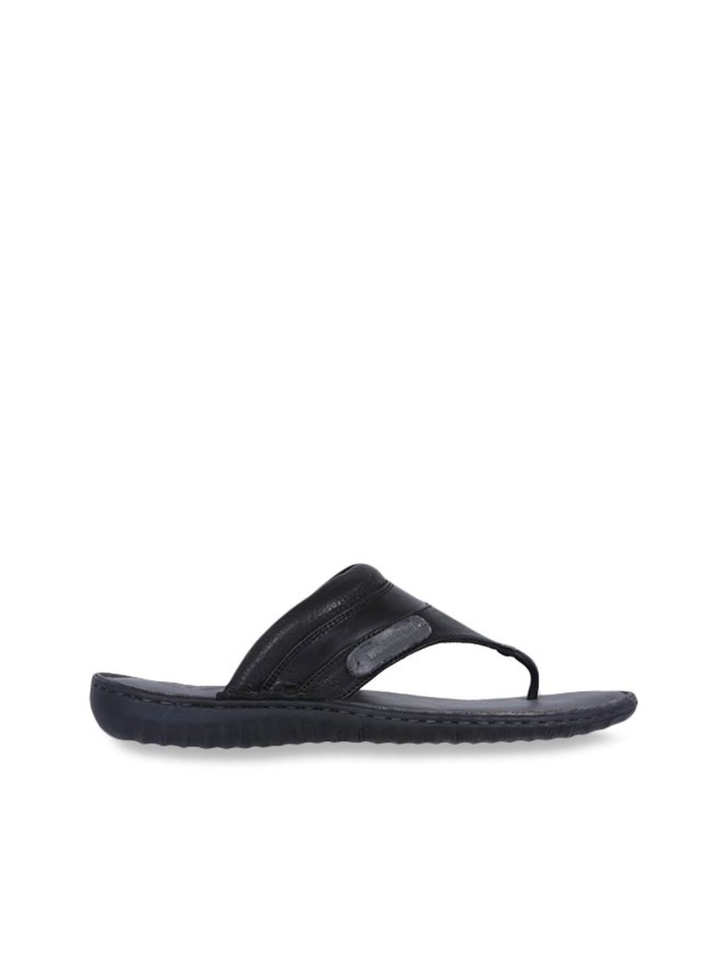 Woodland Men's Black Thong Sandals