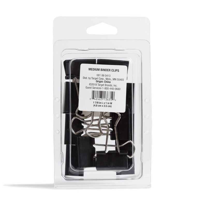 12ct Medium Binder Clips - up & up™