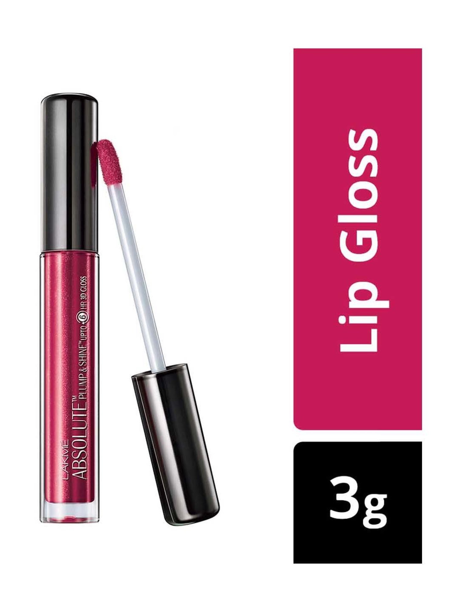 Lakme Absolute Plump & Shine Lip Gloss Red Shine - 3 gm