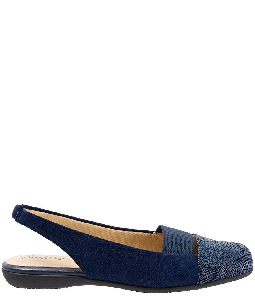 Trotters Sarina Suede Slingback Flats