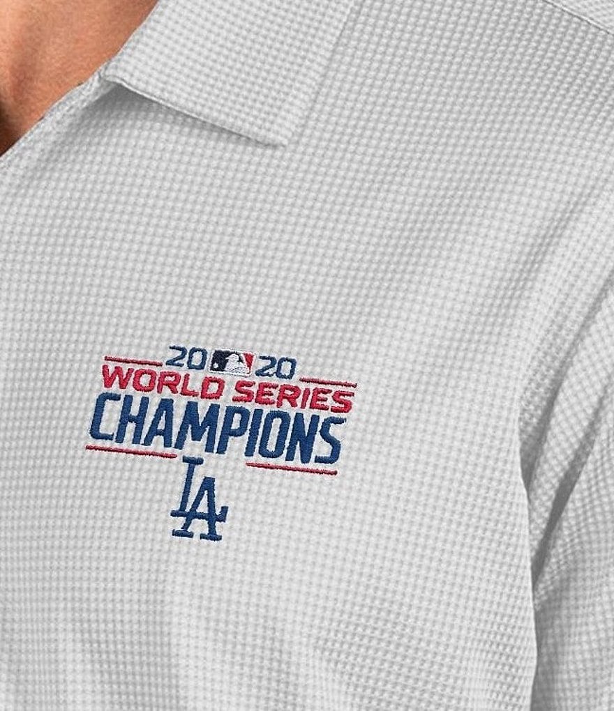 Antigua Los Angeles Dodgers 2020 MLB World Series Champions Balance Short-Sleeve Polo Shirt