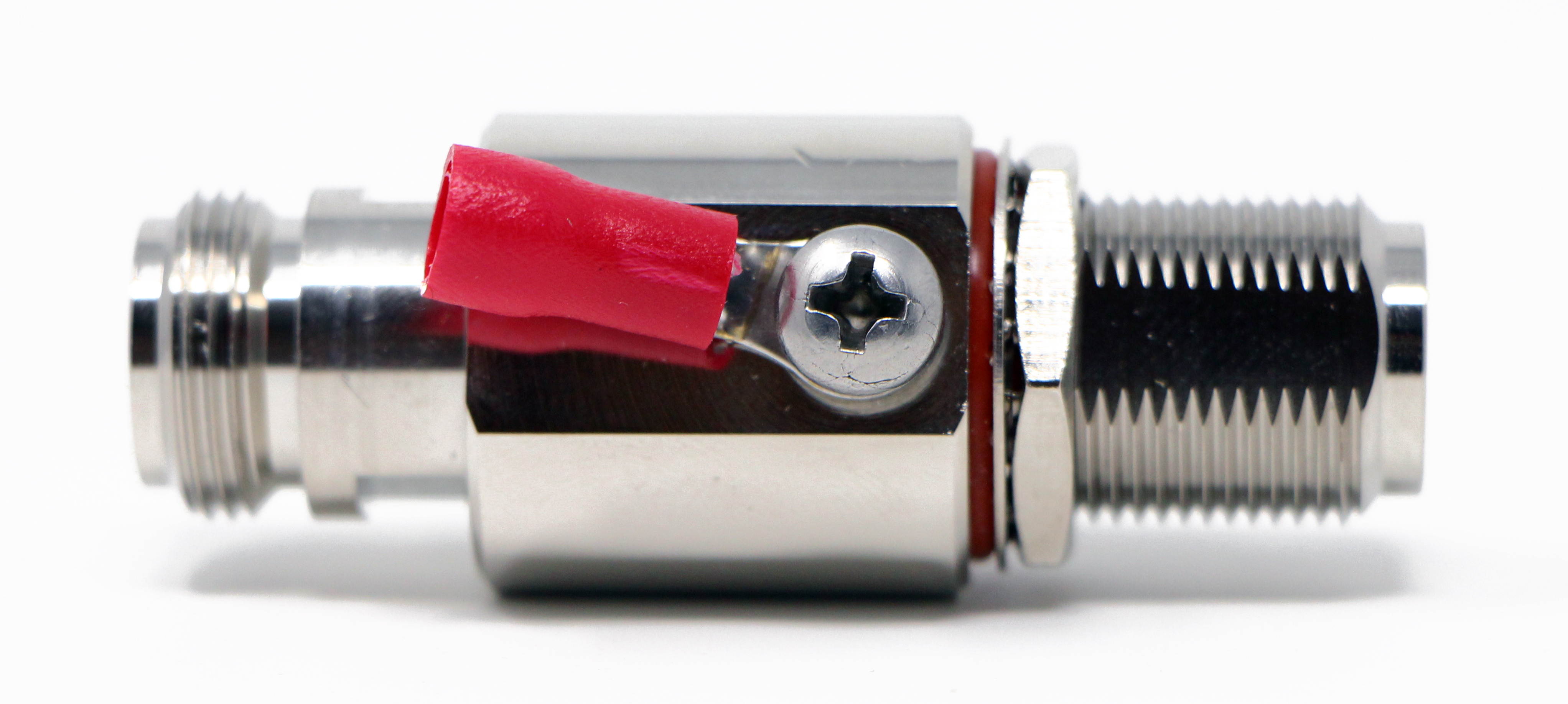 N-Female to N-Female Bulkhead Adapter Width Surge Protector 0-6GHz WiFi Antenna Coaxial Cable RF Converter -Wireless Network Connector -Lightning Protection Arrestor -Coax Suppressor -Tupavco TP1605