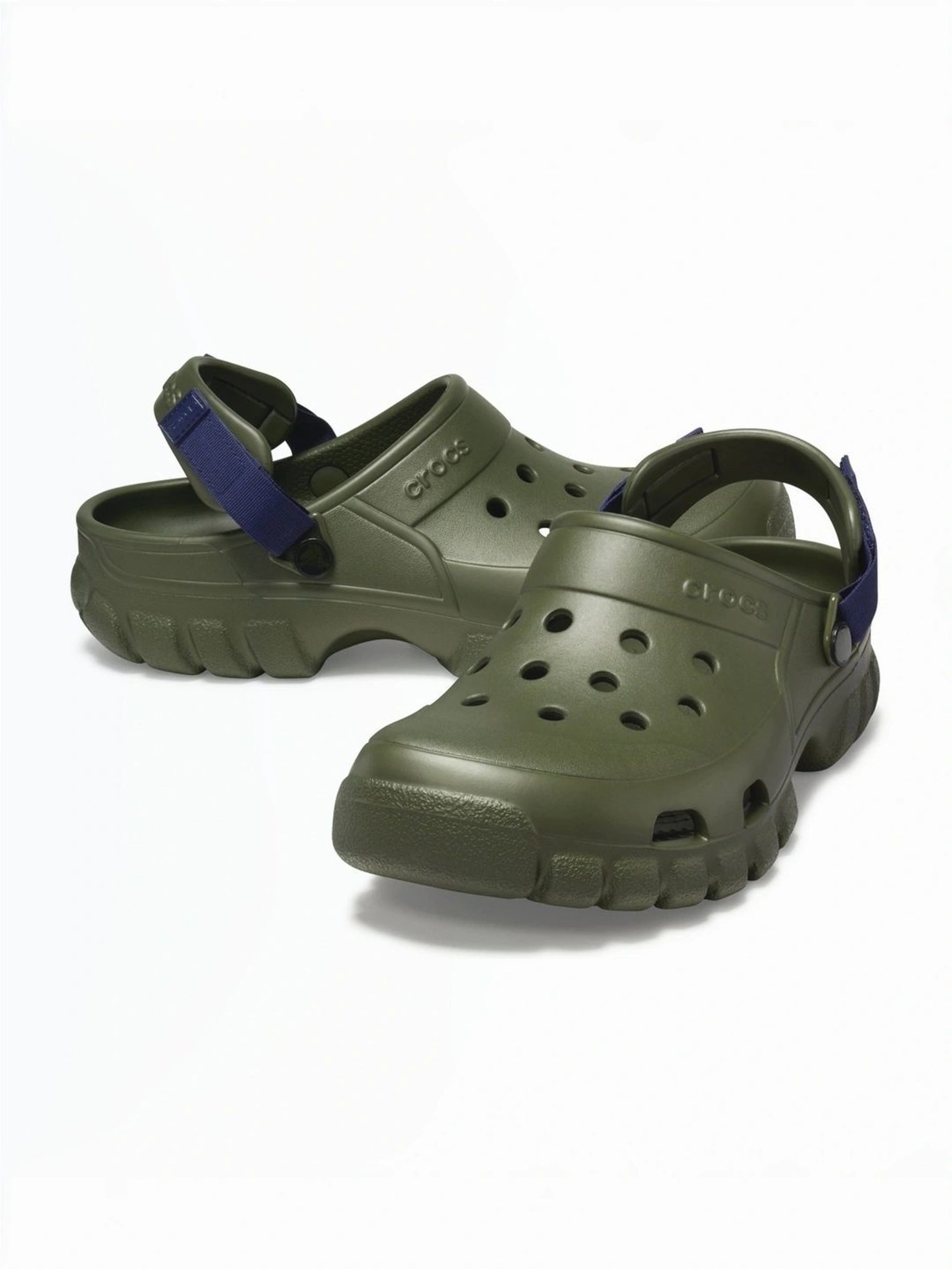 Crocs Men's Off Road Green Back Strap Clogs