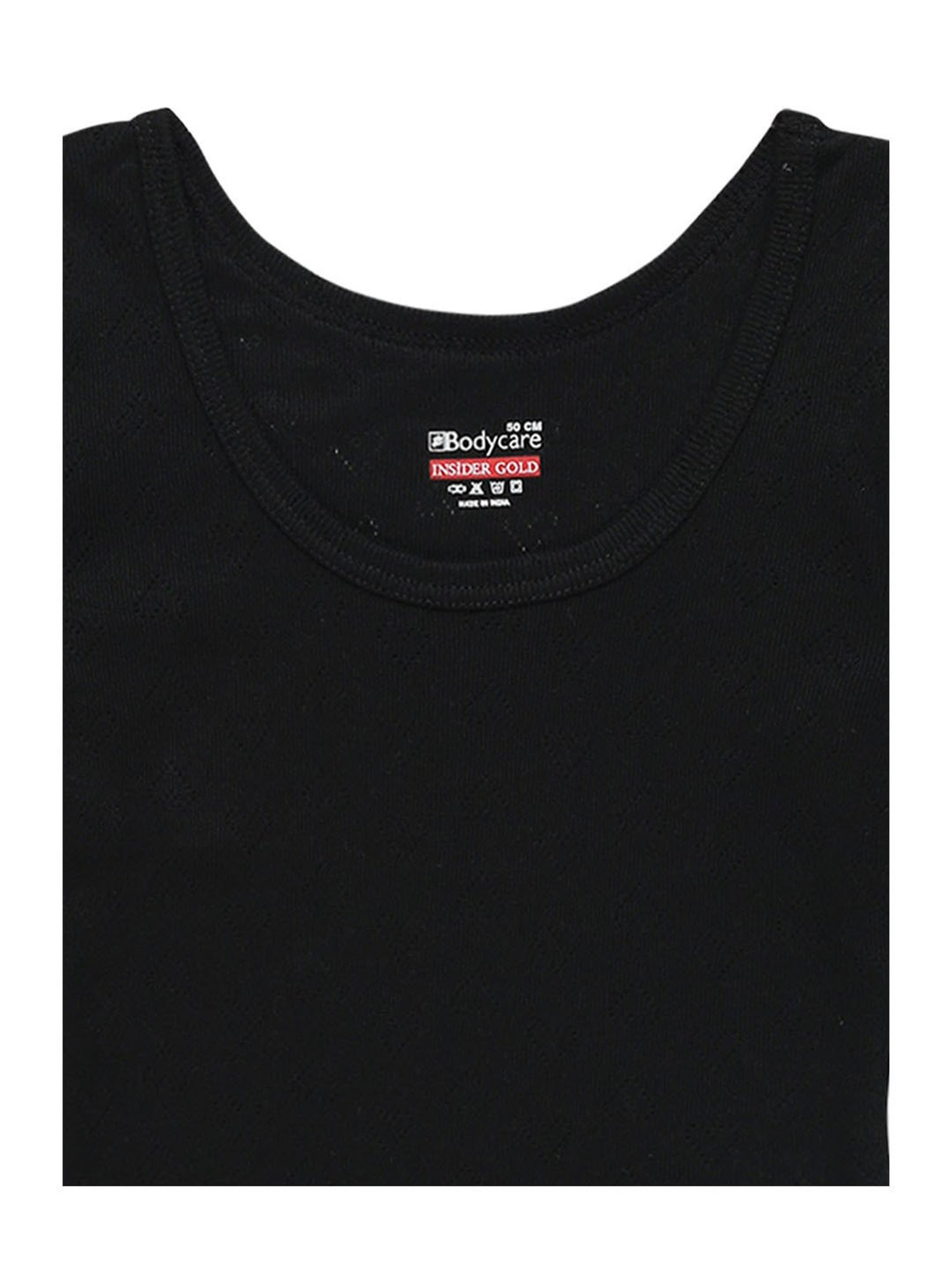 Bodycare Kids Black Solid Full Sleeves Thermal Top