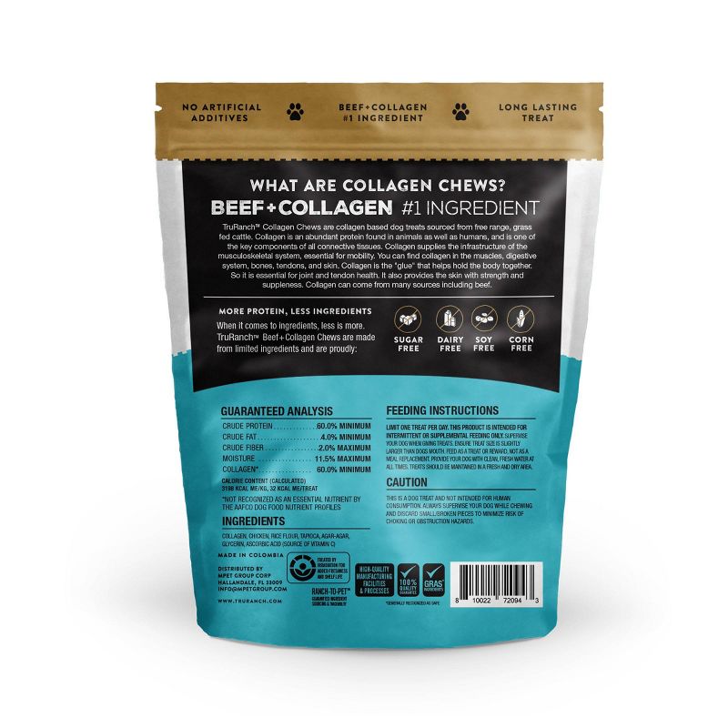 TruRanch Collagen Chicken Sticks Rawhide Free Dog Treats - 15ct