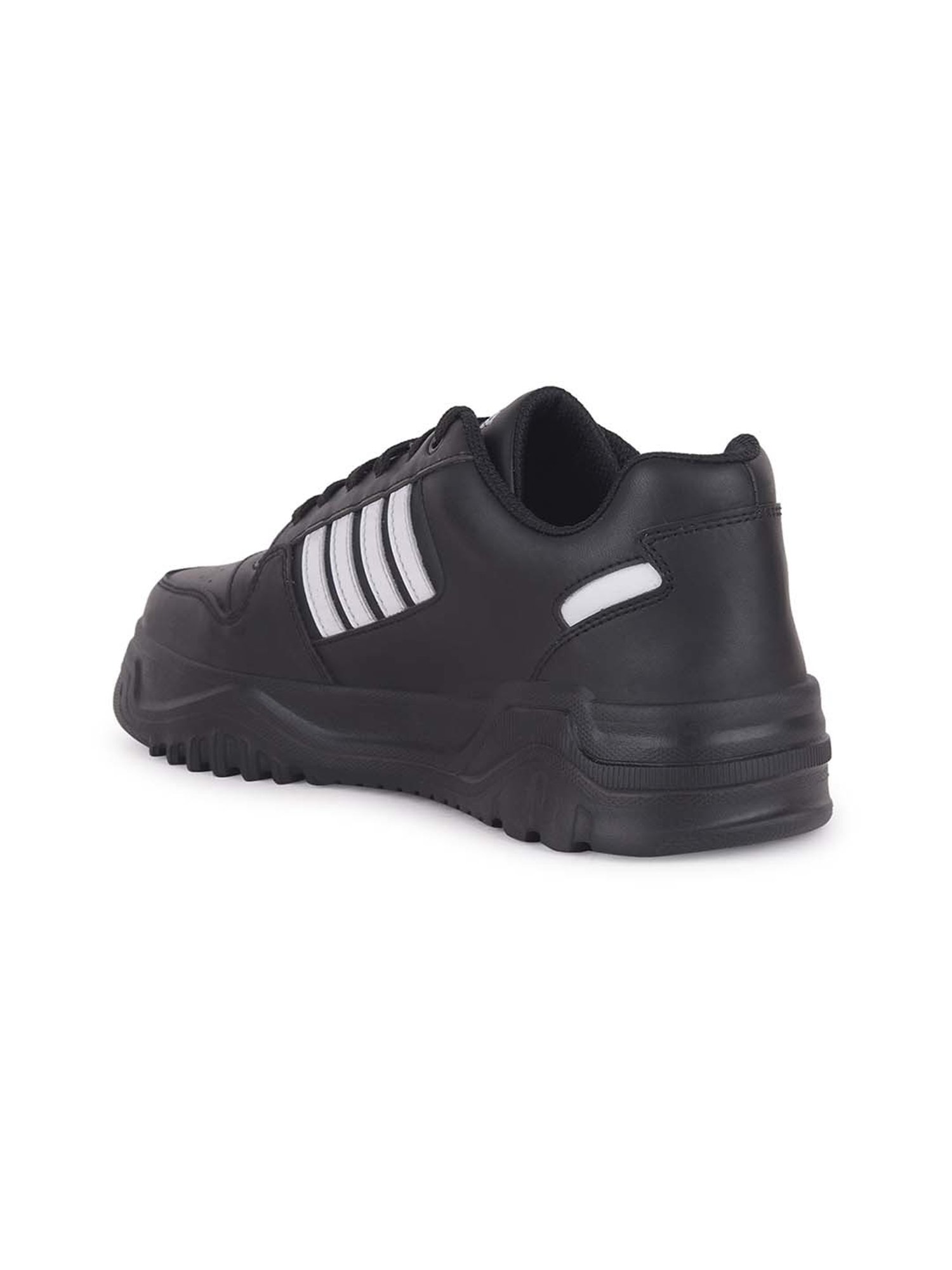 Leap7X by Liberty Men's Black Casual Sneakers