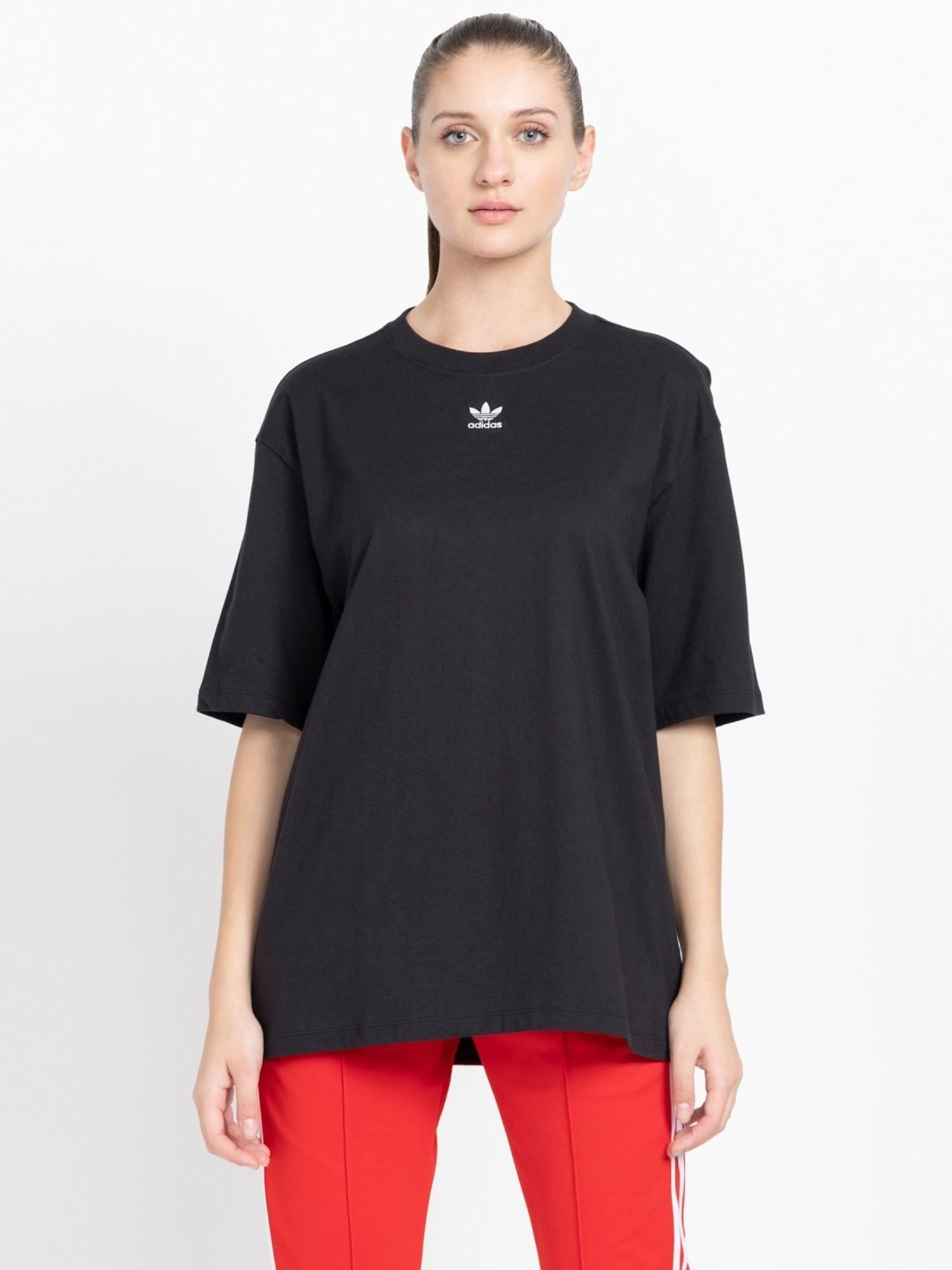 Adidas Originals Black Cotton T-Shirt