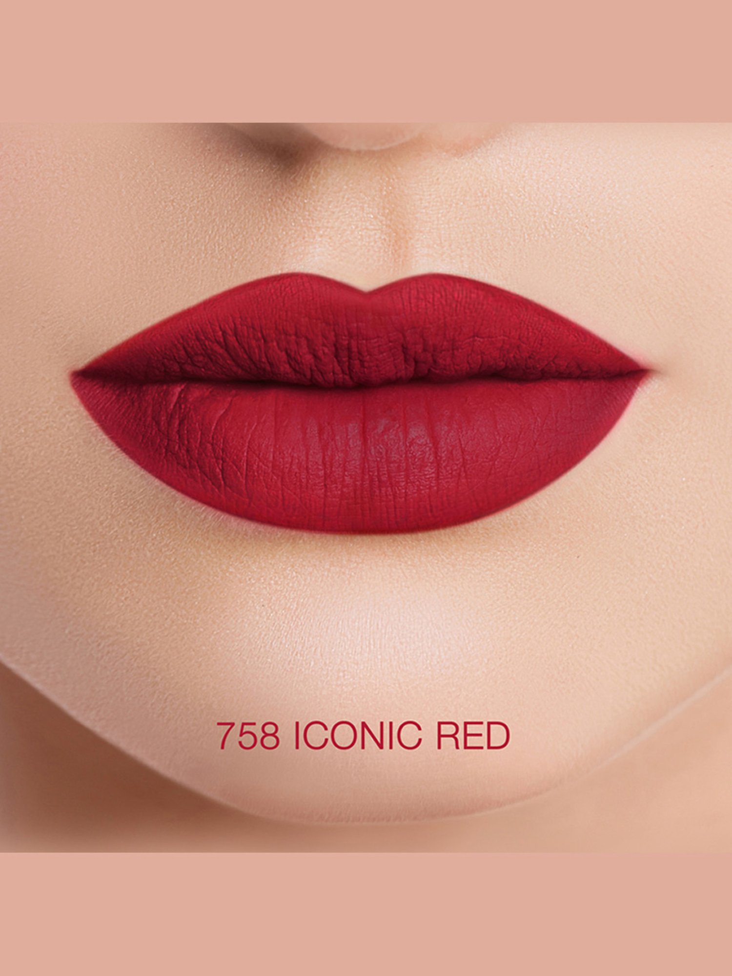 GA-DE Velveteen Pure Matte Lipstick 758 Iconic Red - 4 gm