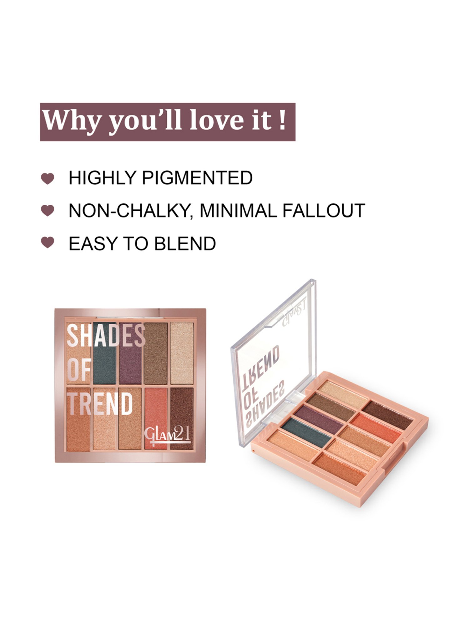 Glam21 Shades of Trend Eyeshadow Palette Shade 03 - 4 gm