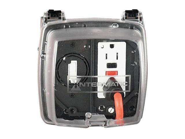Intermatic WP1250C Weatherproof Outdoor Jumbo Two Gang Receptacle Cover