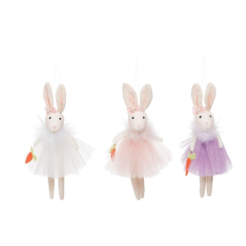 C&F Home Bunny Girls Easter Ornament, A/3