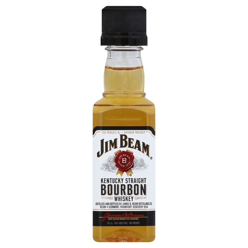 Jim Beam White Label Bourbon Whiskey - 50ml Plastic Bottle