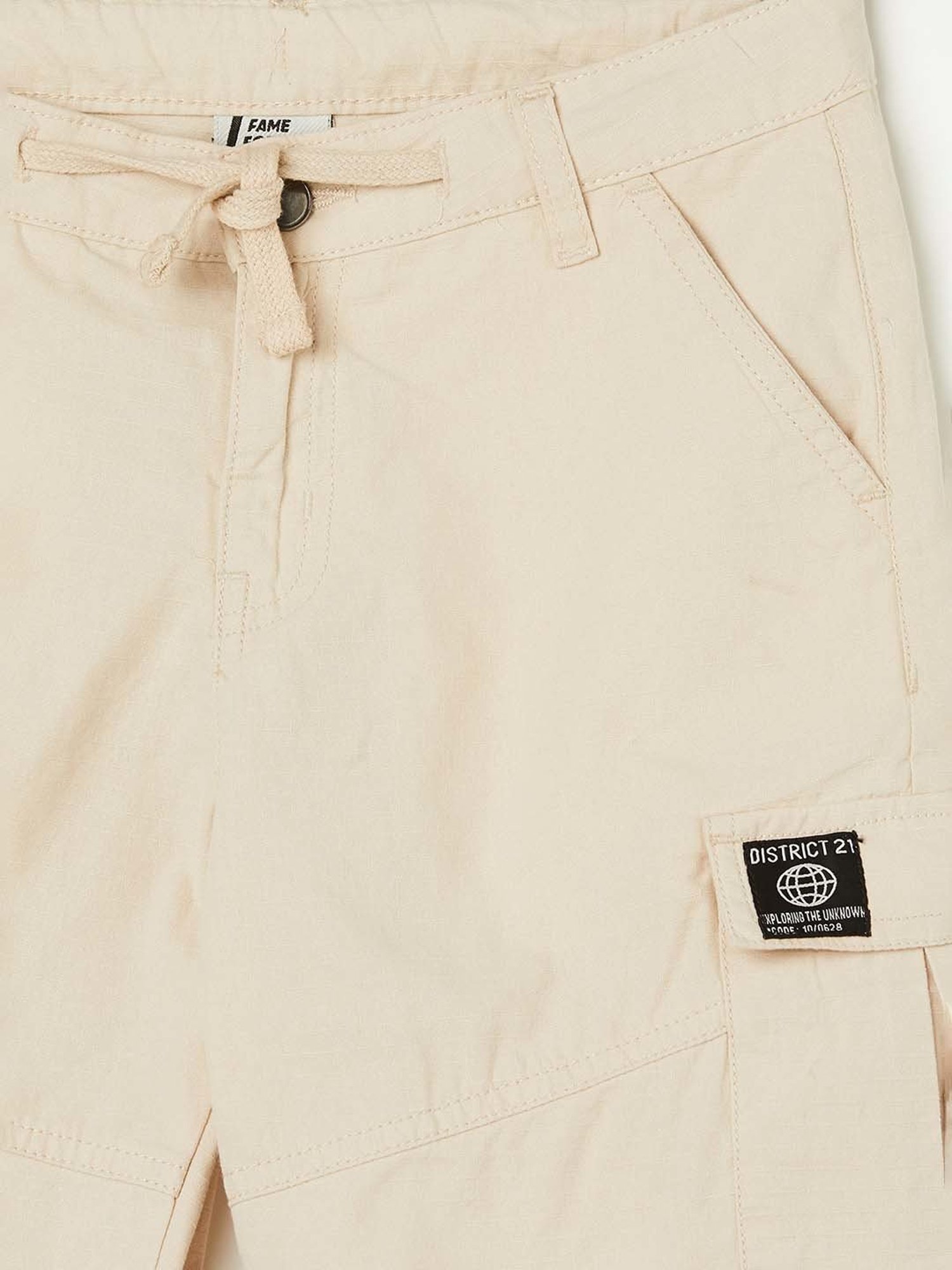 Fame Forever by Lifestyle Kids Beige Regular Fit Shorts