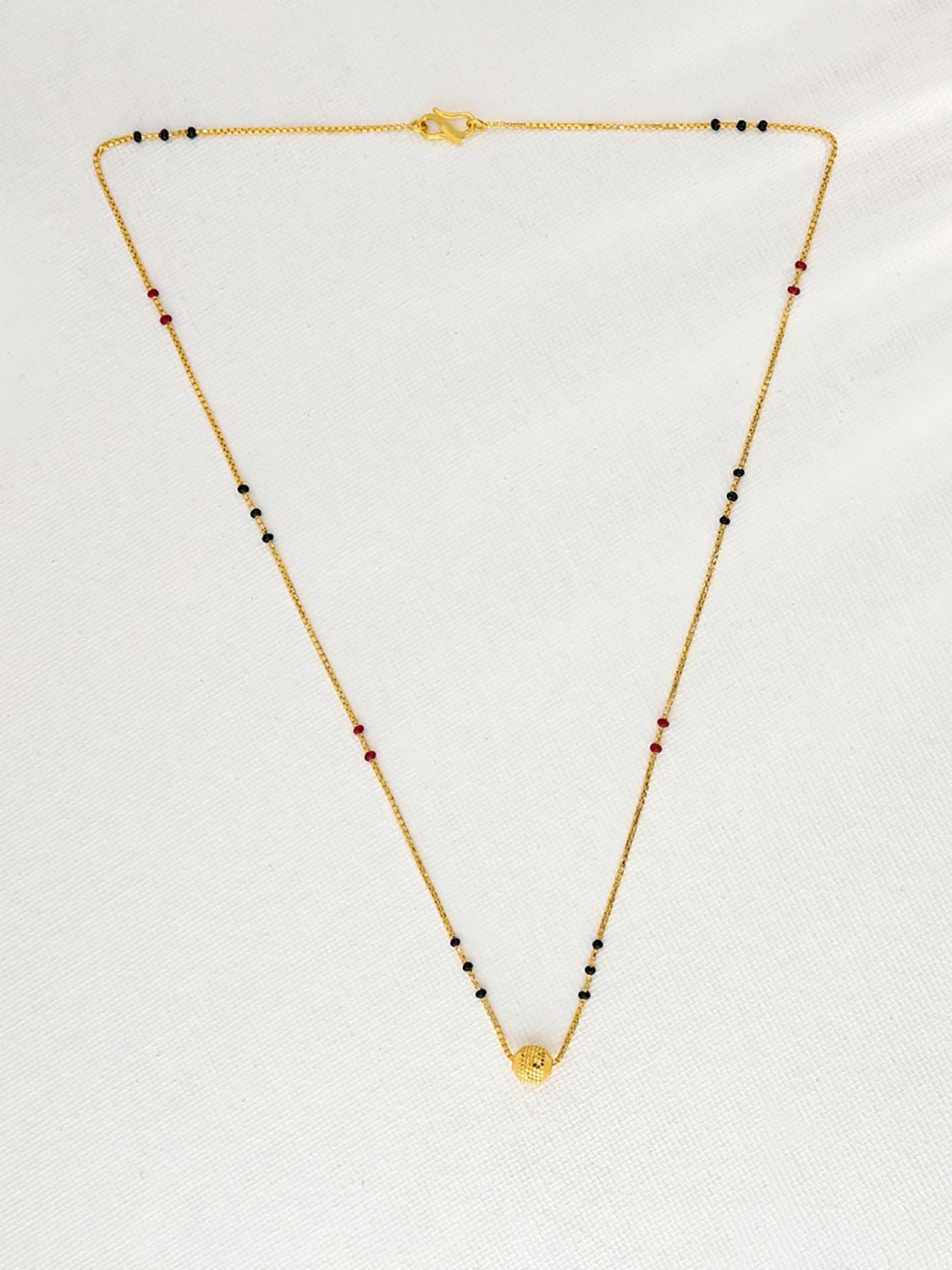 P.N.Gadgil Jewellers 22k Bedazzling Ball Gold Mangalsutra