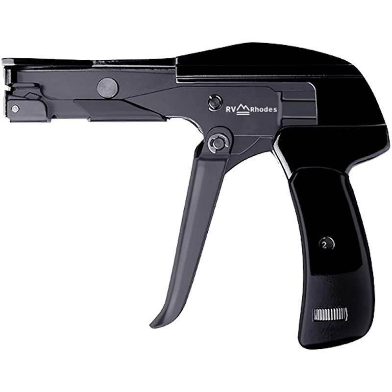 Professional Zip Tie Gun Cable Wire Fastening and CutOff Tie Tool Gun Install and Cut Plastic Nylon Ties DieCast Steel Flush Cut