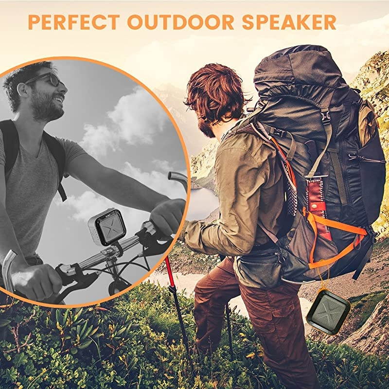 Waterproof, able Bluetooth 4.0 Speaker by  | Rechargable, Wireless, Powerful 5W Audio Driver, Compatible with All Bluetooth Devices | Marine Speaker System for iPhone, Android, iPod, (Orange)