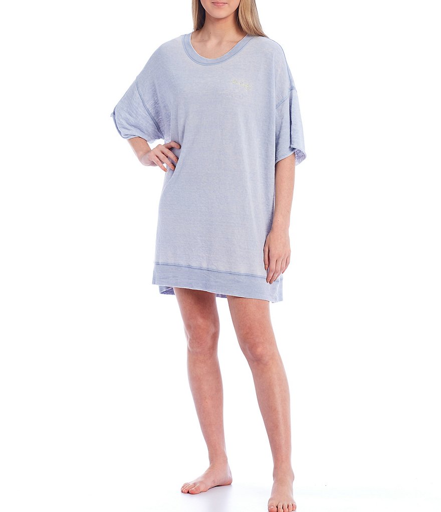 Karen Kane Short Sleeve Tie-Dye Hoodie