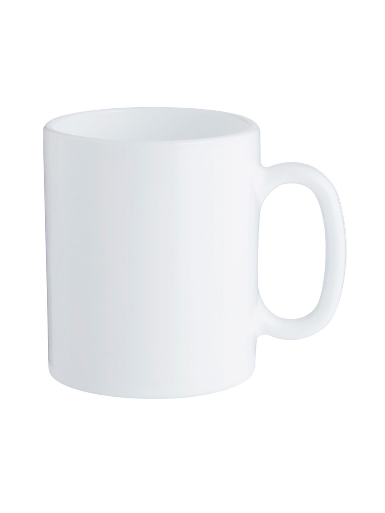 Luminarc White Opalware Coffee Mugs (320 ml) - Set of 6