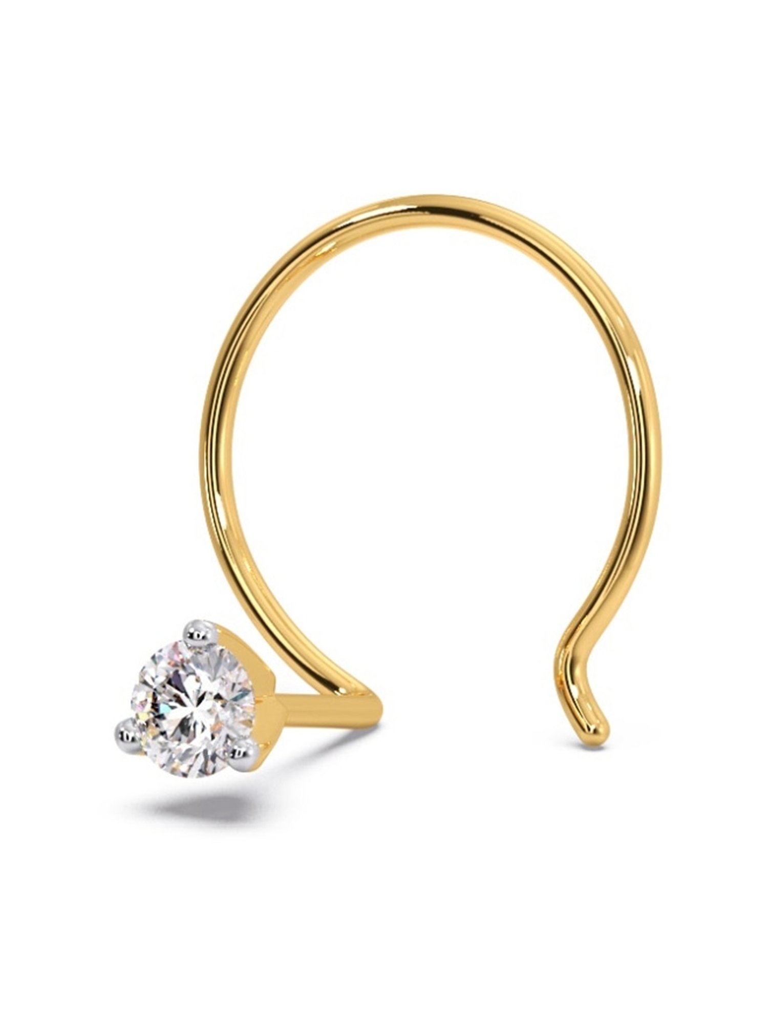 Malabar Gold and Diamonds 18 kt Gold & Diamond Nosepin