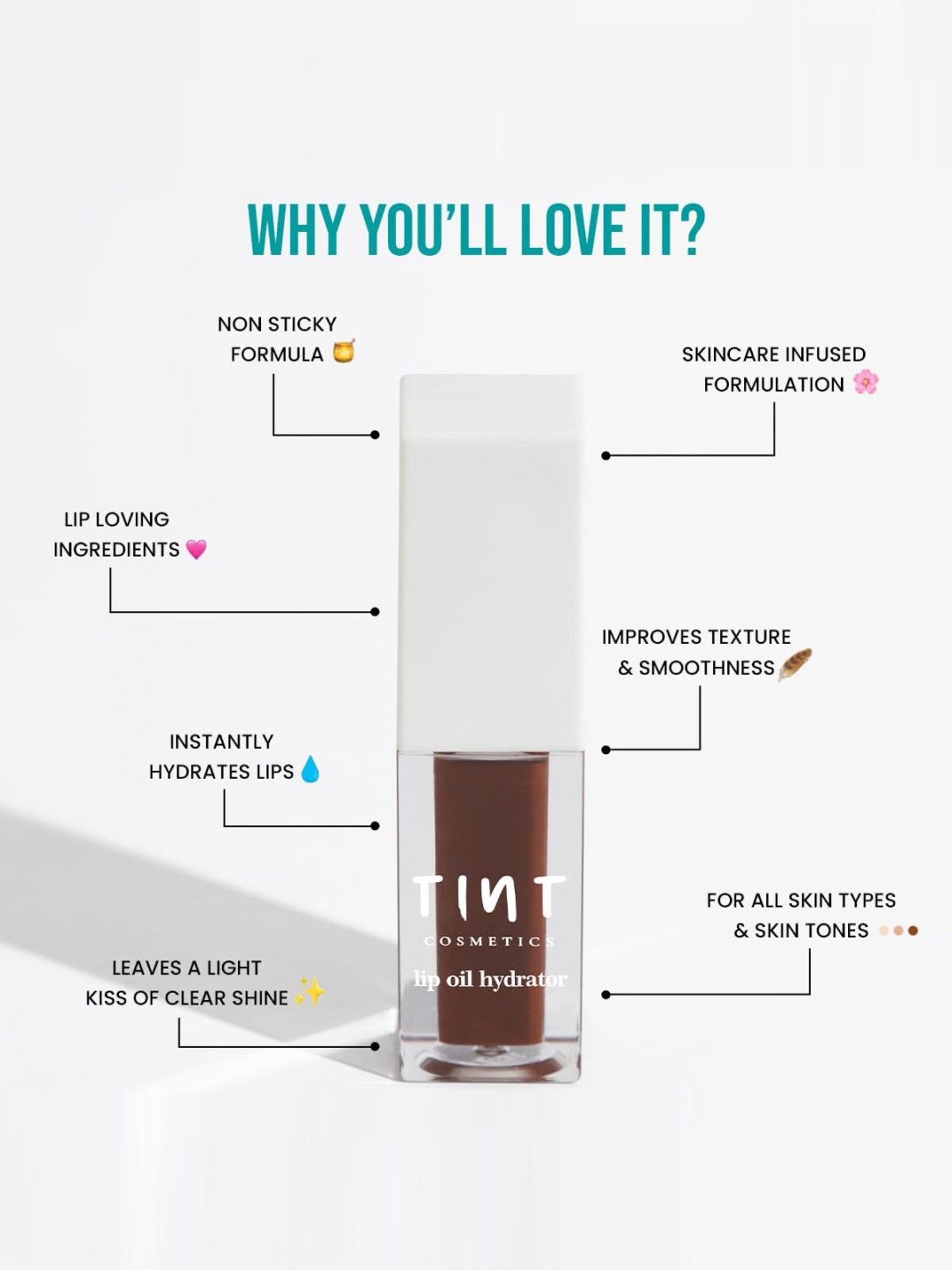 Tint Cosmetics Natural Lip Oil Hydrator Dawn - 6 ml