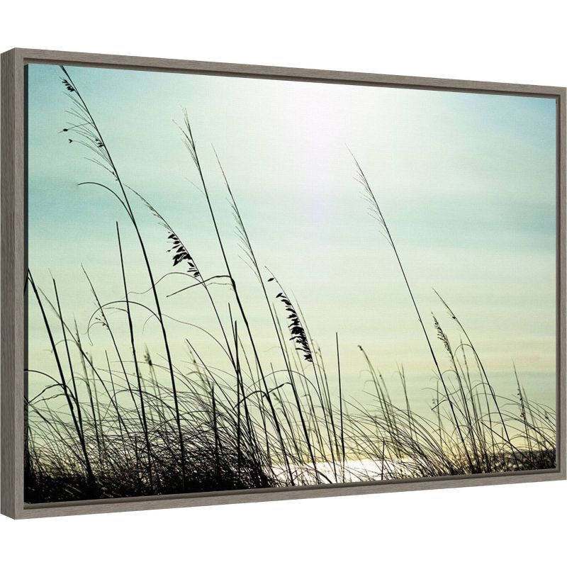 23" x 16" Coastal by Dina Marie Framed Canvas Wall Art - Amanti Art