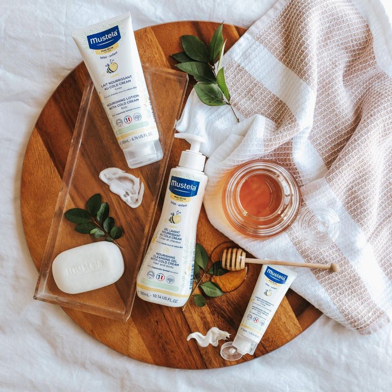 Mustela Nourishing Baby Face Cream Moisturizing Baby Lotion for Dry Skin -  1.35 fl oz