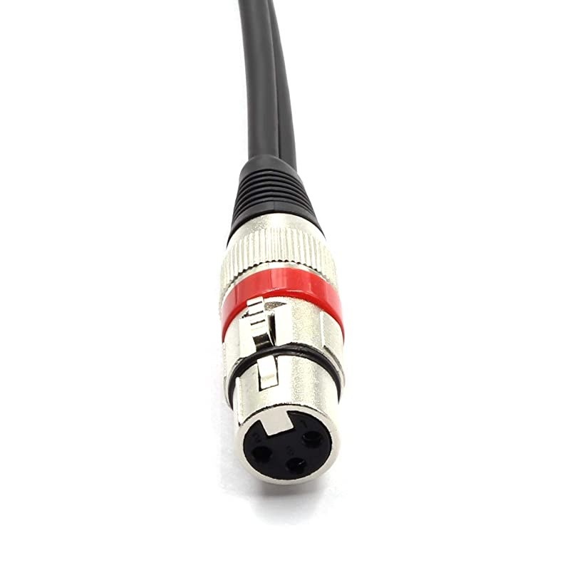 10FT XLR Female to 2 x Phono RCA Plug Adapter Y Splitter Patch Cable XLR Female 3 Pin to Dual RCA Male Plug Stereo Audio Cable Connector3M