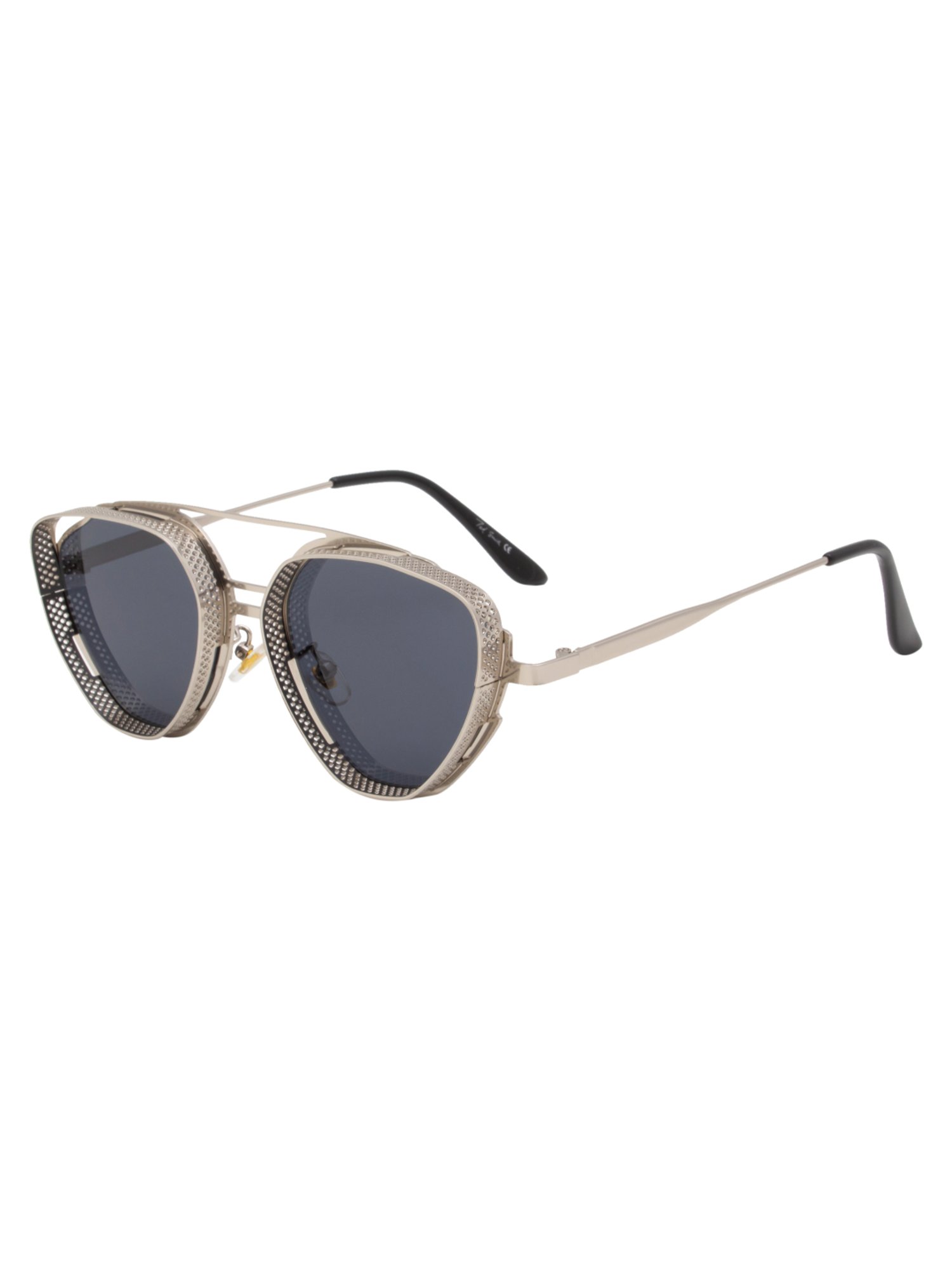 Ted Smith Grey Aviator UV Protection Unisex Sunglasses