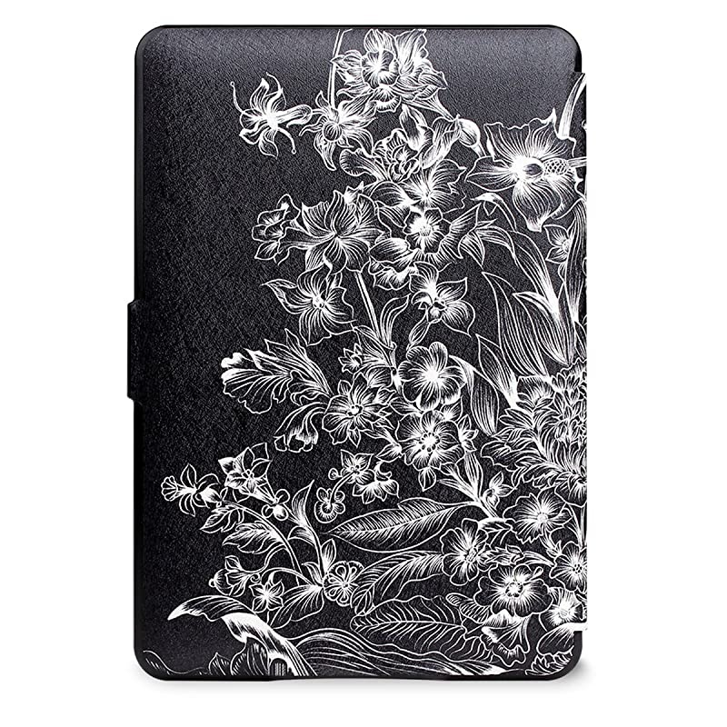 Case for Kindle Paperwhite Prior to 2018(Model No.EY21 or DP75SDI) - PU Leather Case Smart Protective Cover Only Fits Old Generation Kindle Paperwhite Prior to 2018