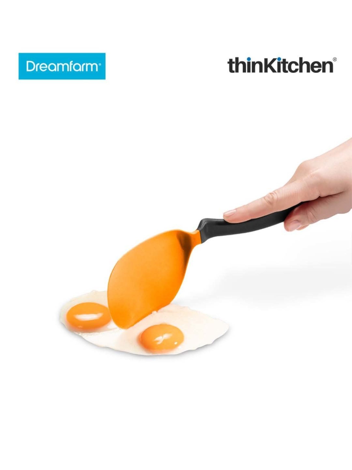 Dreamfarm Orange Nylon Chopula Super Flexible Chopping Sit Up Spatula