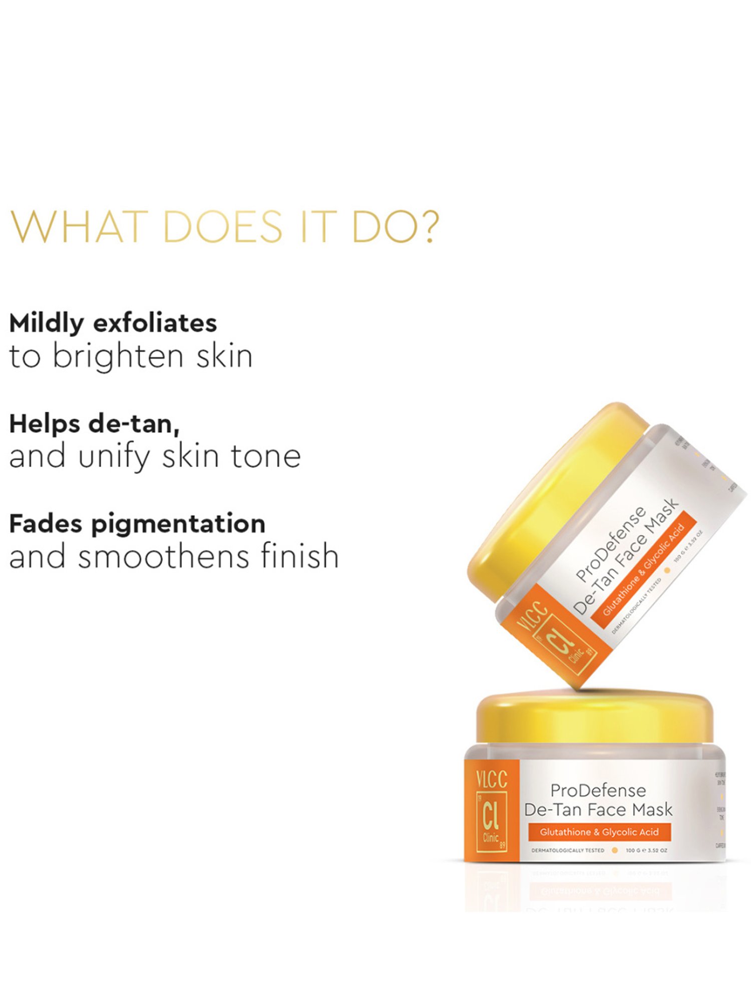 VLCC Clinic ProDefense De-Tan Face Mask - 100 gm
