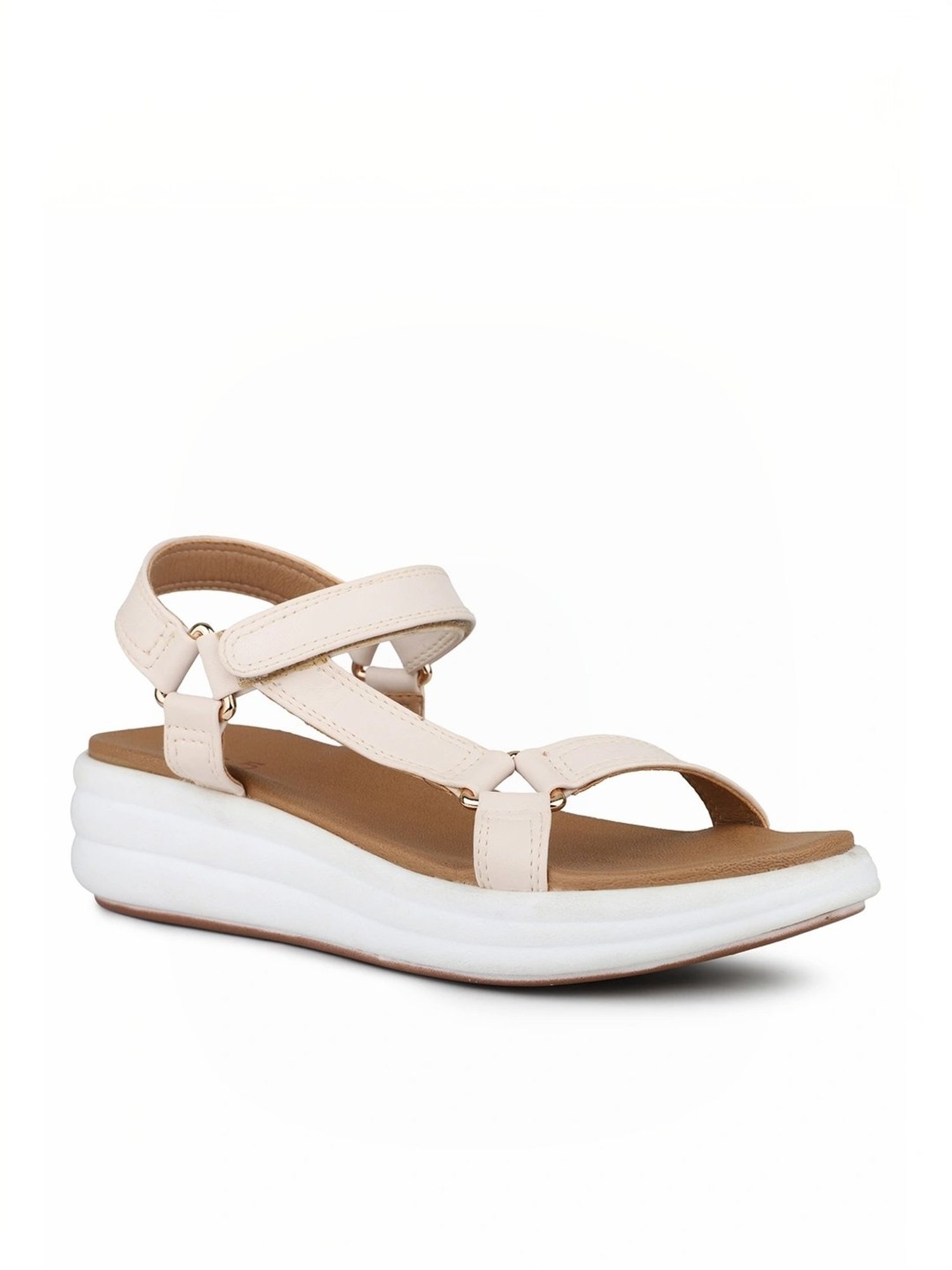 Inc.5 Women's Cream Floater Sandals