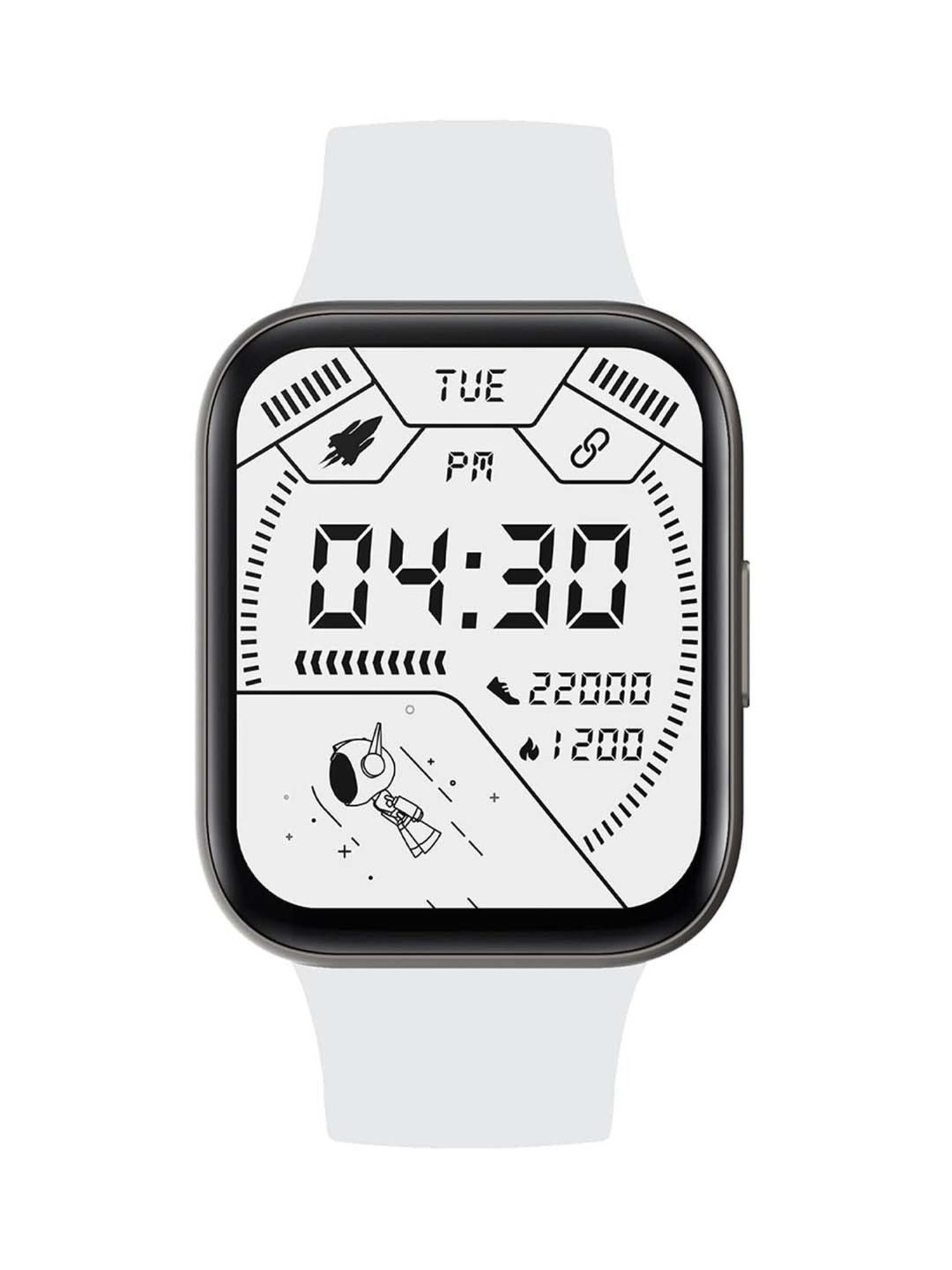 MAXX SX25 Ace Smart Watch with Multiple Sports Mode & Faces (Silver)