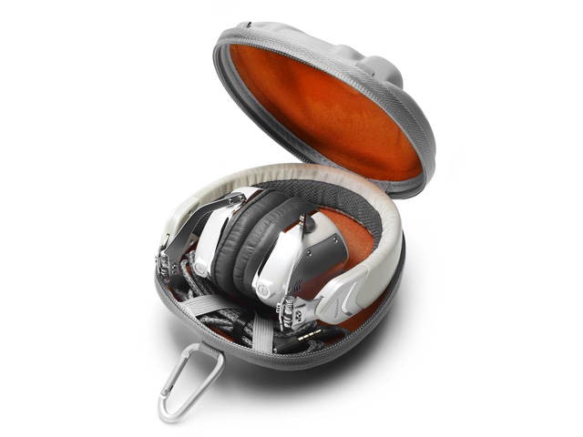 V-MODA XS On-Ear Folding Design Noise-Isolating Metal Headphone (White Silver)
