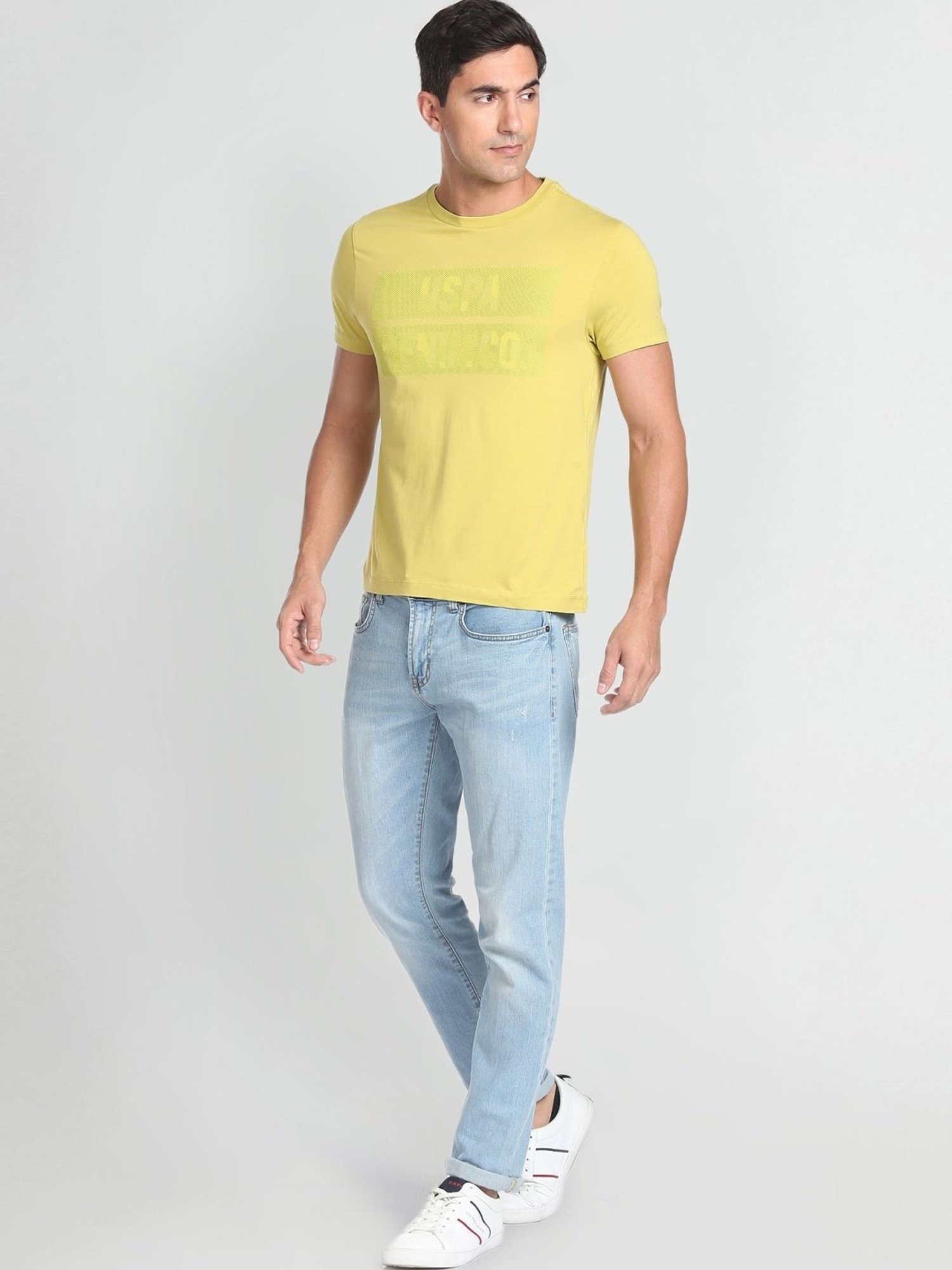 U.S. Polo Assn. Denim Co. Light Green Muscle Fit T-Shirt