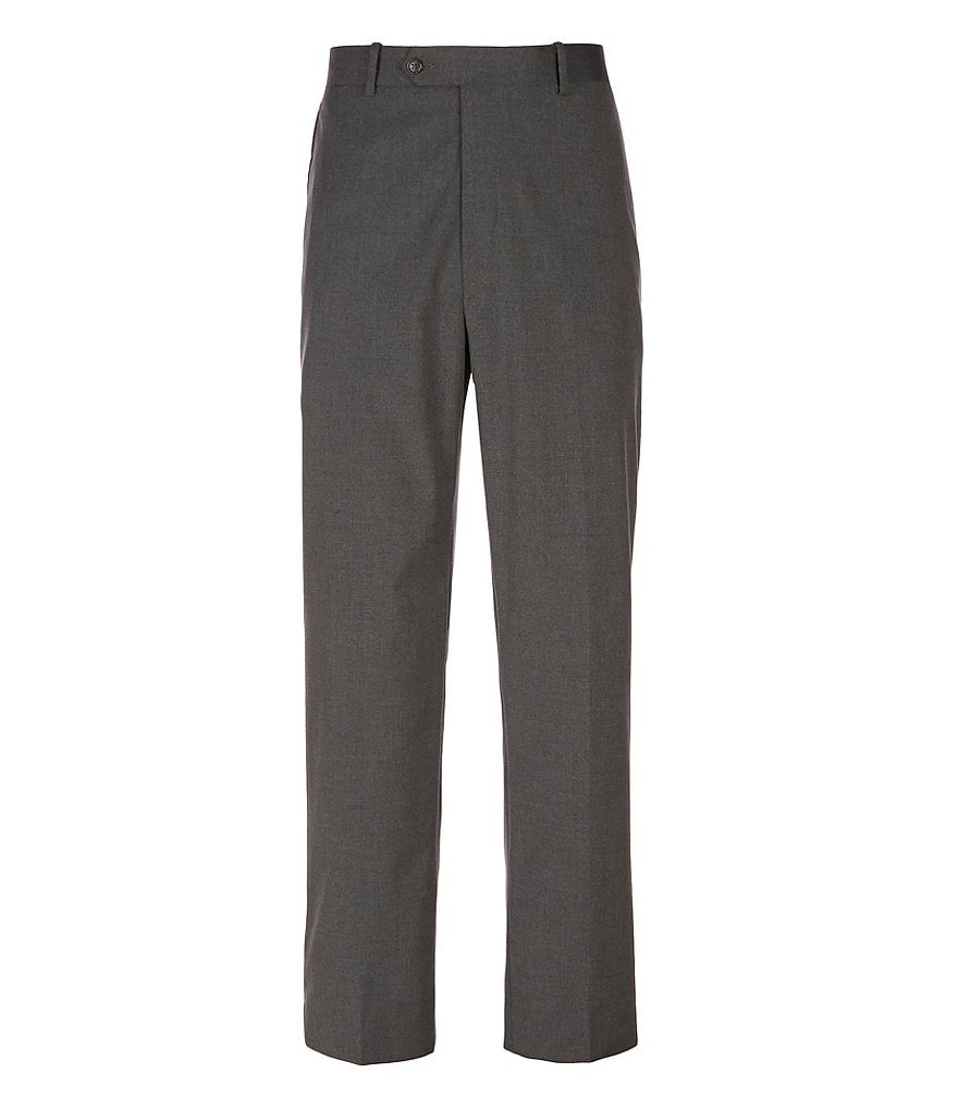 Daniel Cremieux Signature Solid Classic-Fit Flat-Front Dress Pants