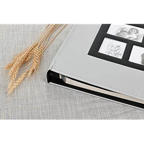 Album Self Adhesive 3x5 4x6 5x7 85x11 Magnetic Scrapbook Album DIY Length 11 x Width 108 Inches with A Metallic Pen