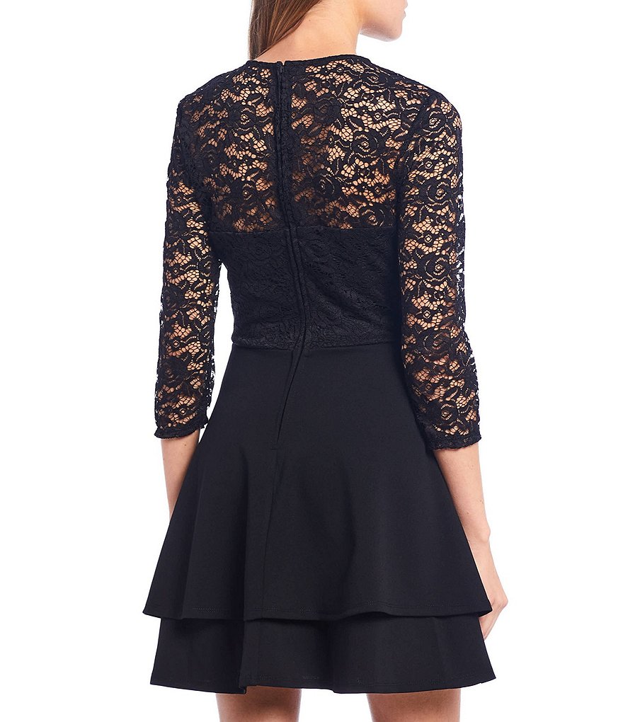 Morgan & Co. Scuba Crepe Skater Dress