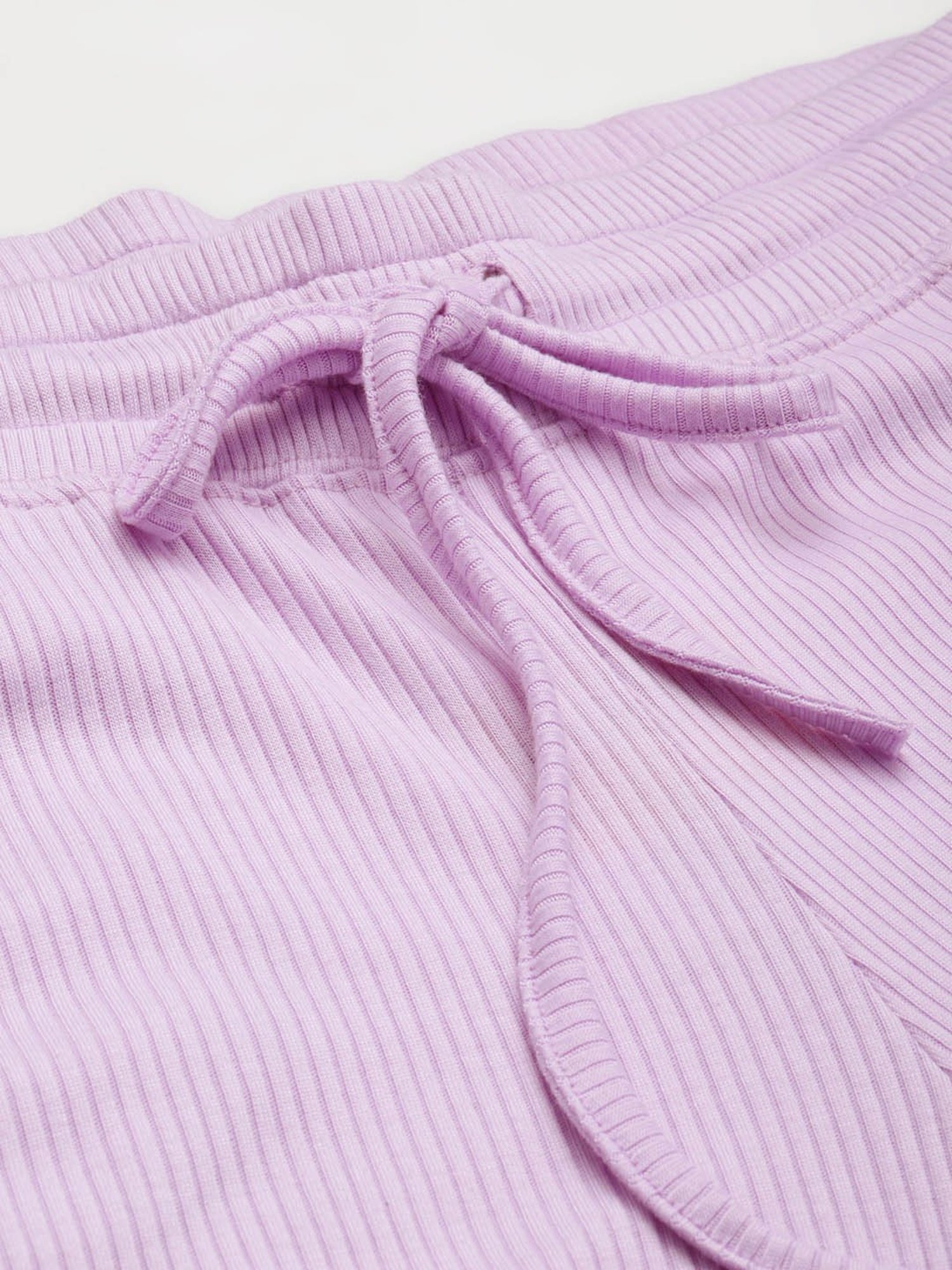 theRebelinme Lilac Cotton High Rise Cropped Capris