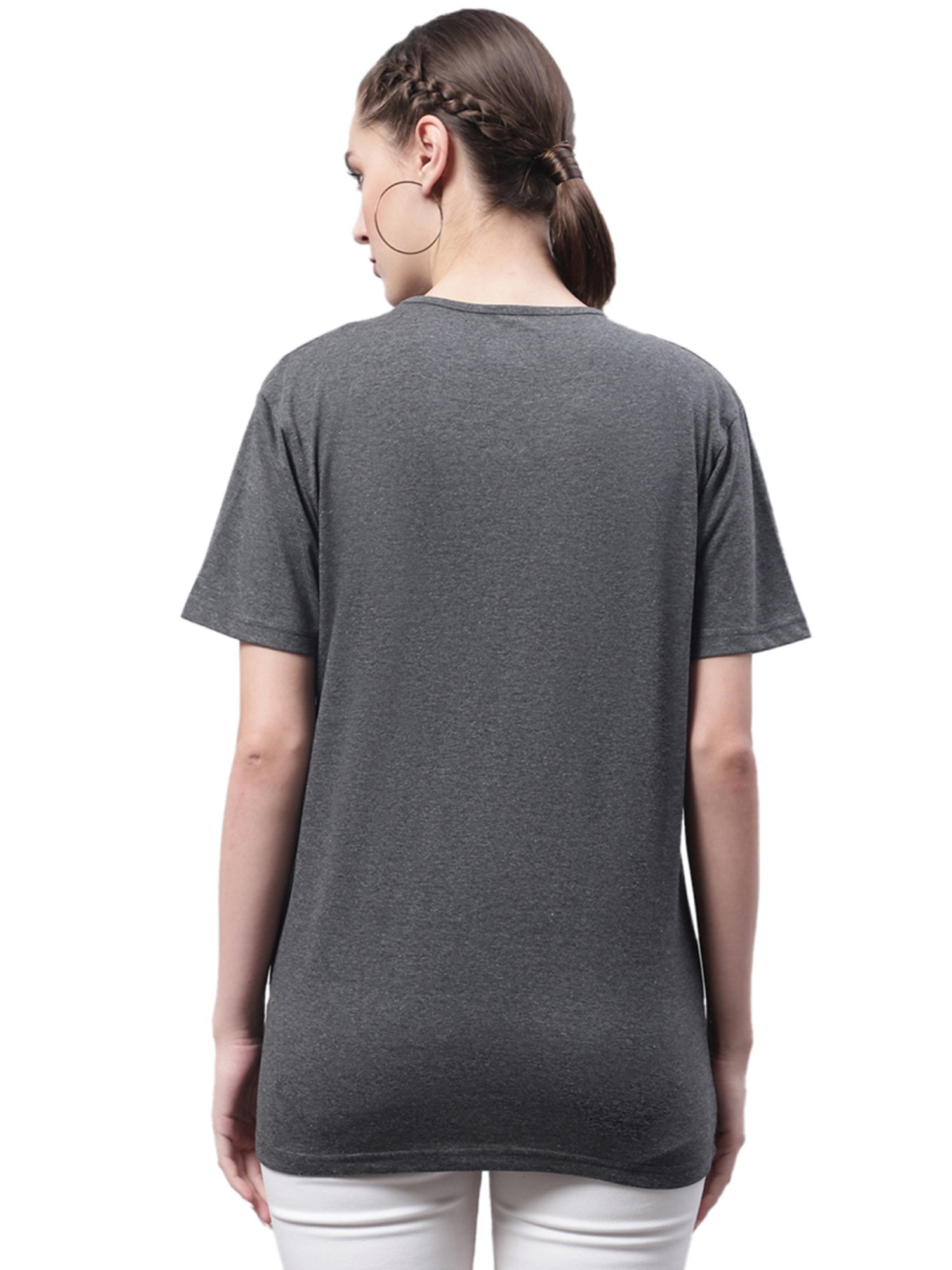 Vimal Jonney Yellow & Grey Cotton Logo T-Shirt - Pack Of 2