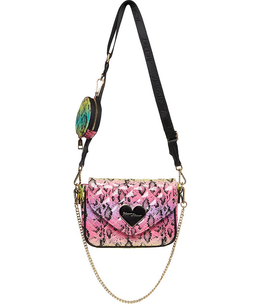 Betsey Johnson Chain Rainbow Crossbody Bag