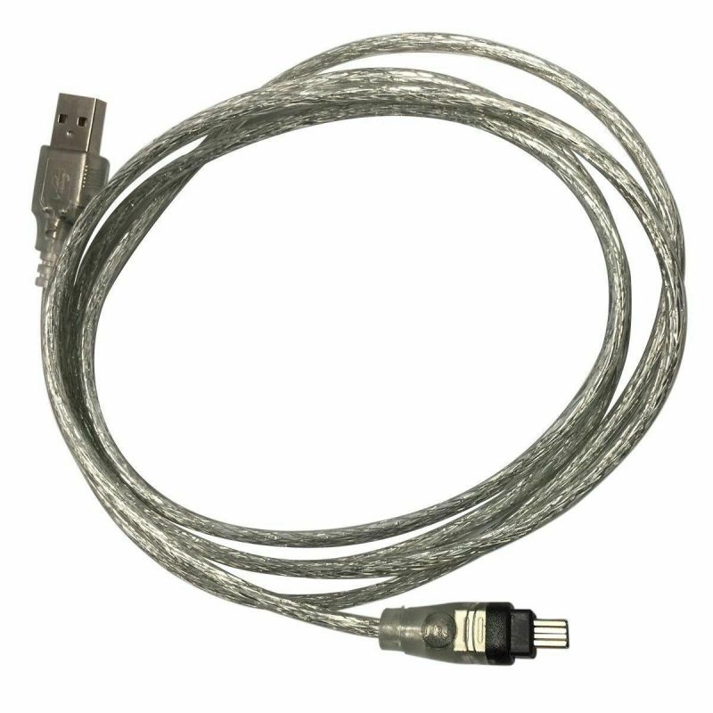 Micro Connectors, Inc. 6 feet Firewire Cable 1394B 9 Pin to 6 Pin (E07-238)