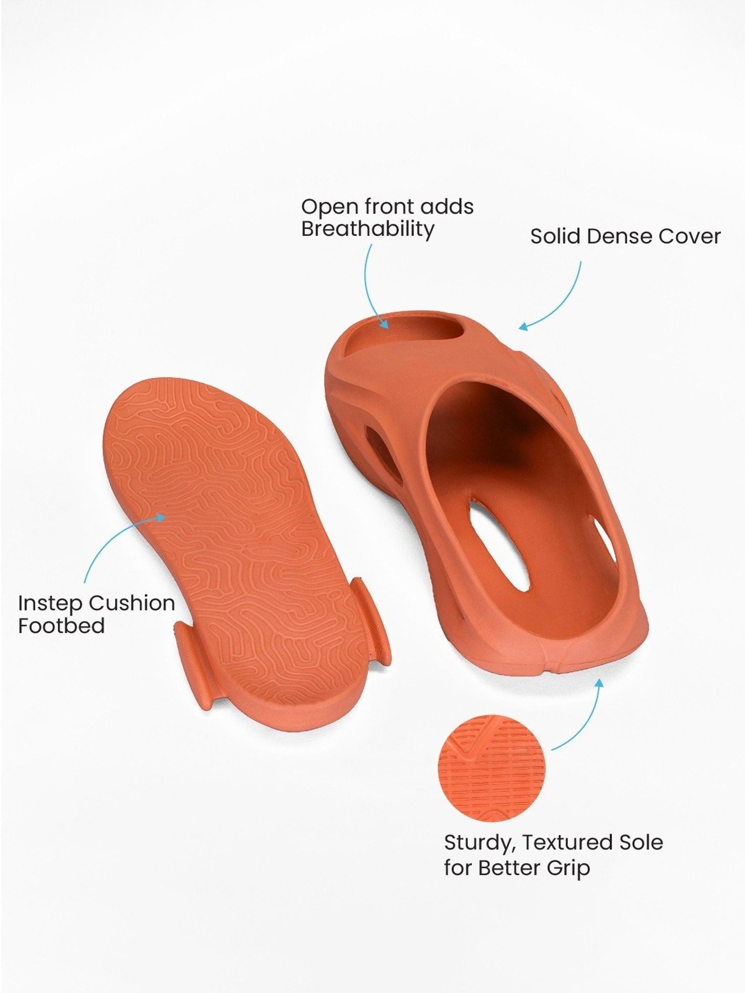 Atom Men's CloudWalk Orange Slides