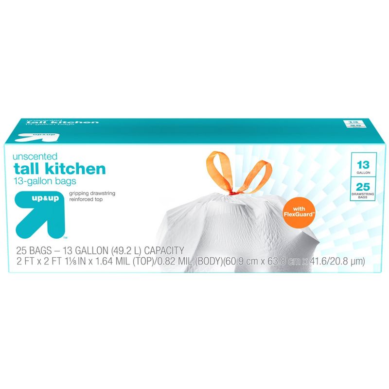 GreenPolly Drawstring Recycling Trash Bags - 13 Gallon - 20ct